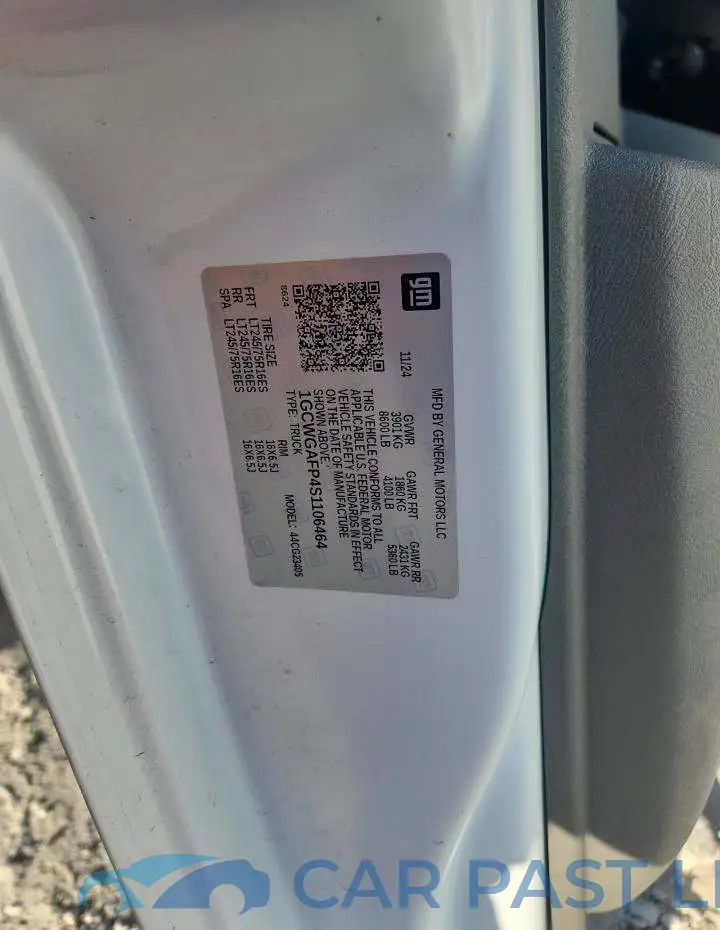 1GCWGAFP4S1106464# 12