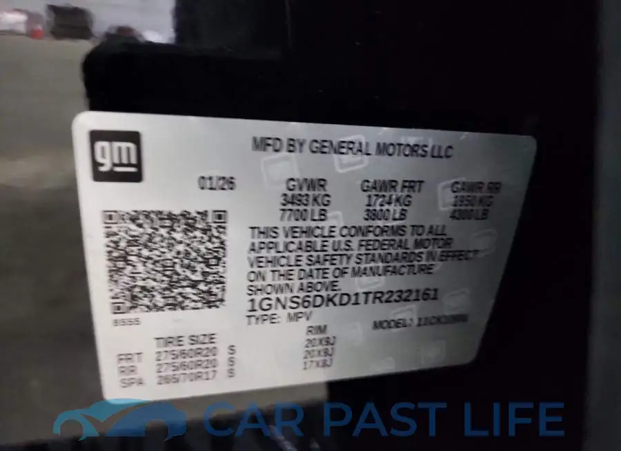 1GNS6DKD1TR232161# 13