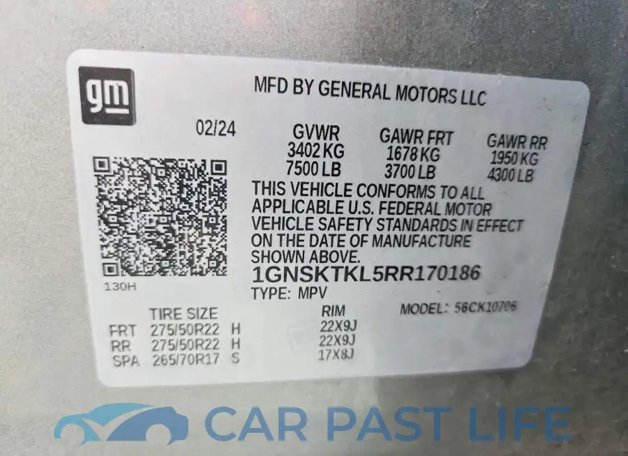 1GNSKTKL5RR170186# 14