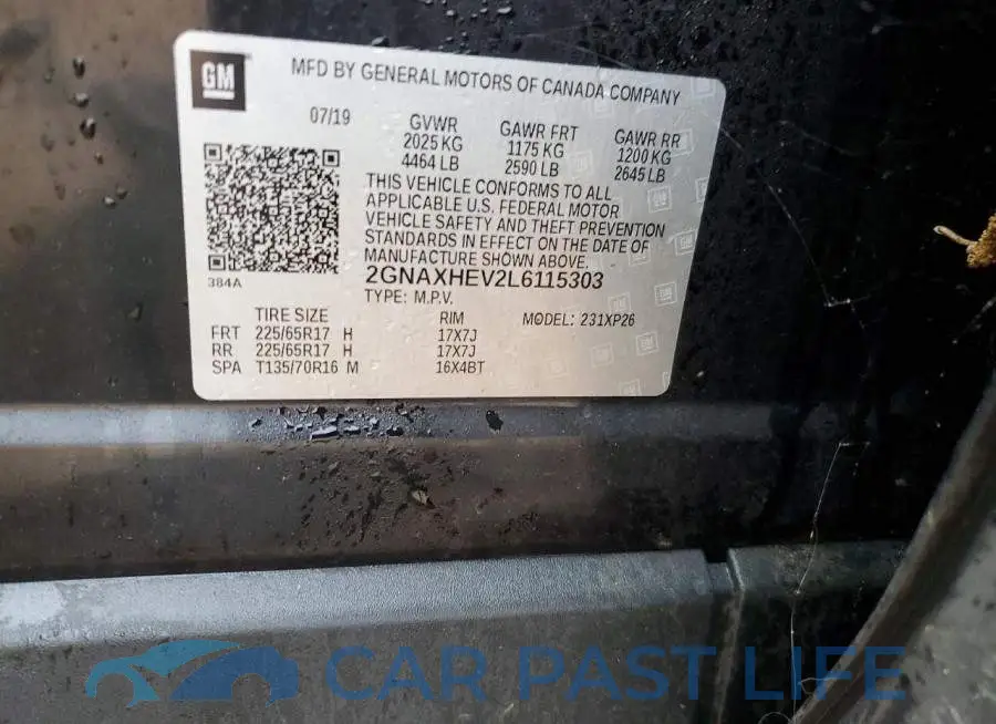 2GNAXHEV2L6115303# 12