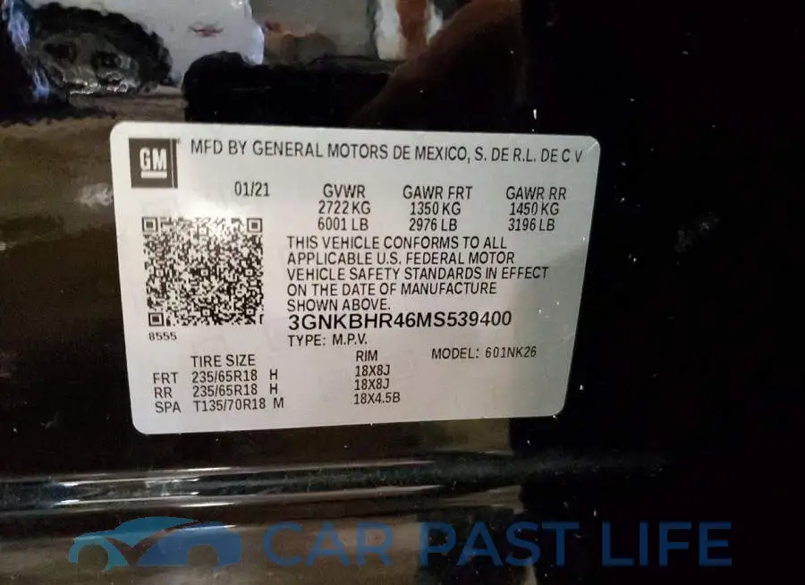 3GNKBHR46MS539400# 13