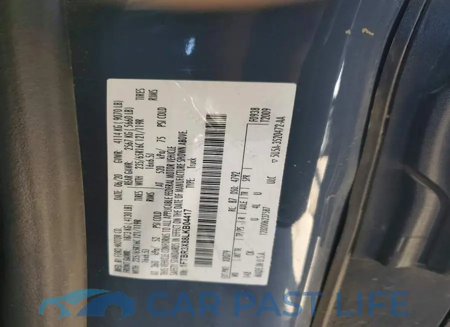 1FTBR3X88LKB04417# 12