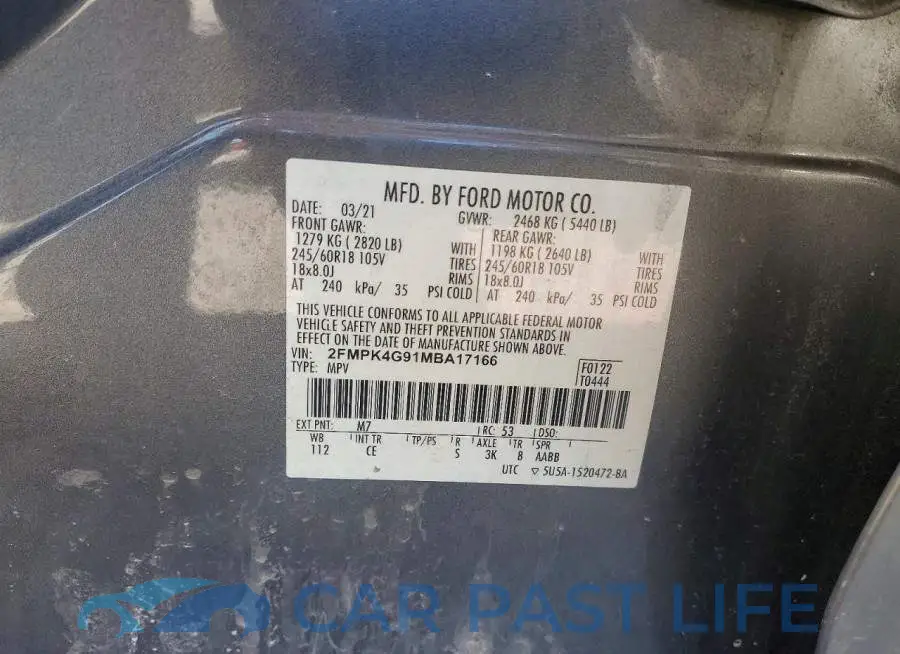 2FMPK4G91MBA17166# 13