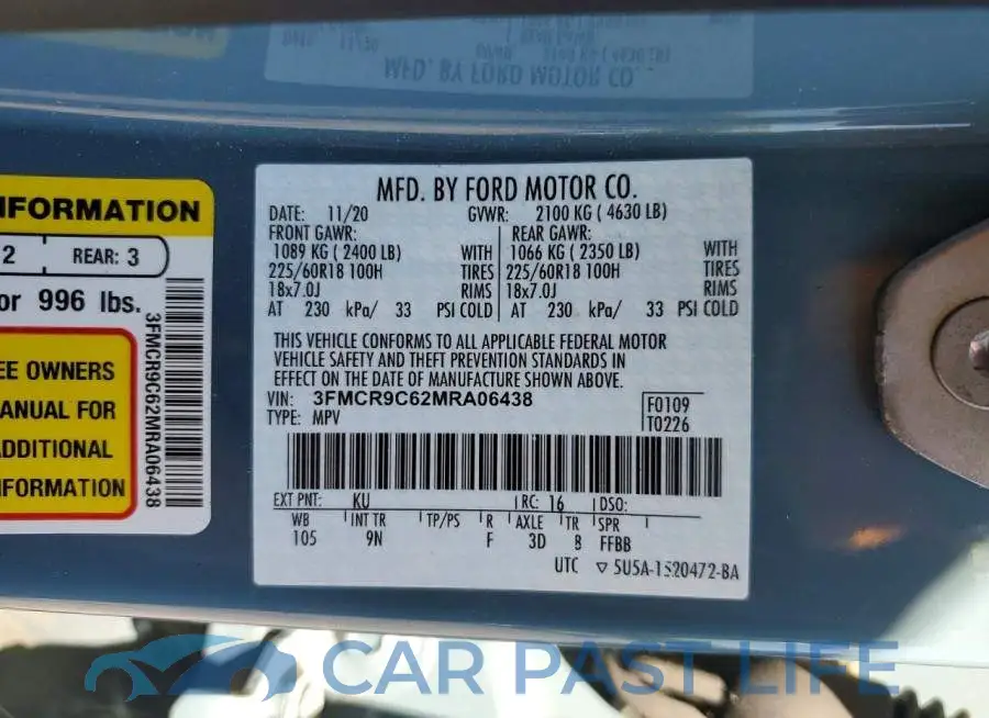 3FMCR9C62MRA06438# 12