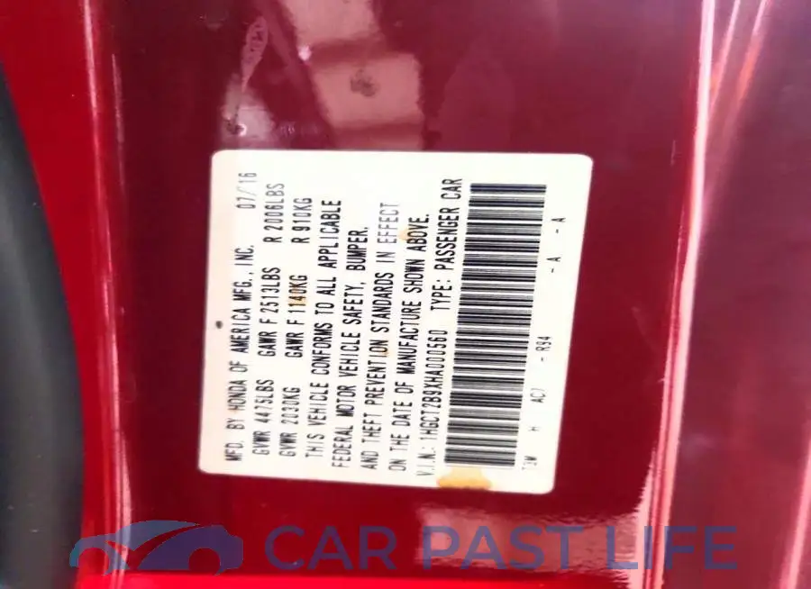 1HGCT2B9XHA000560# 13