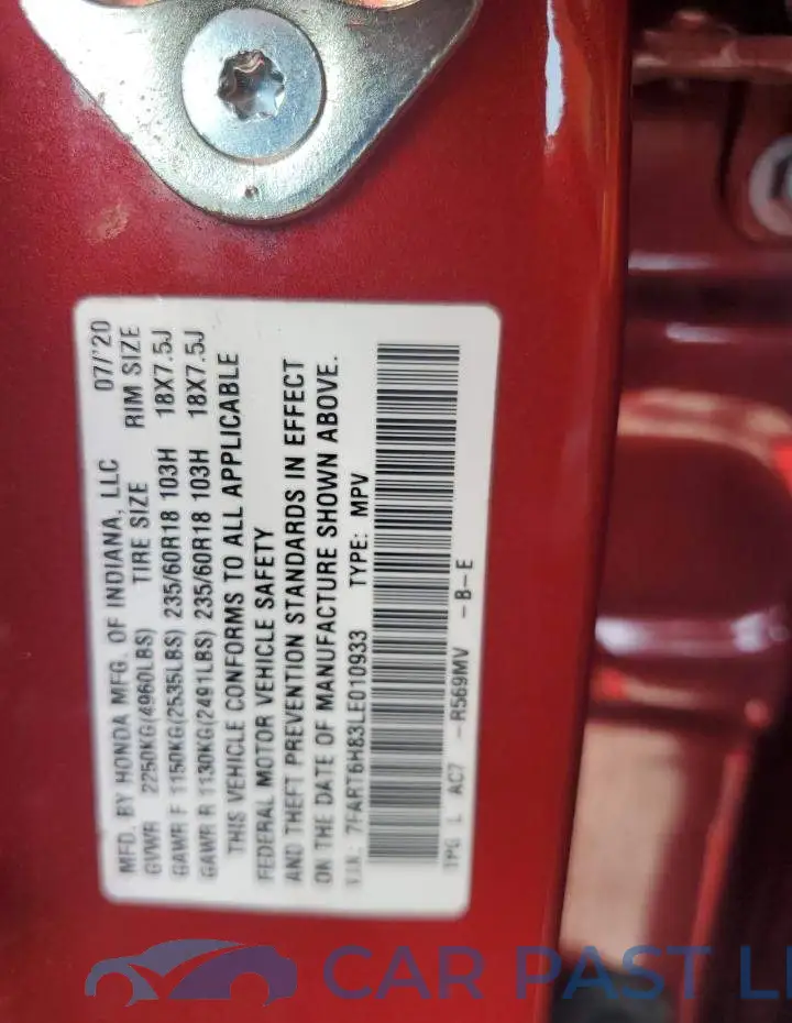 7FART6H83LE010933# 14