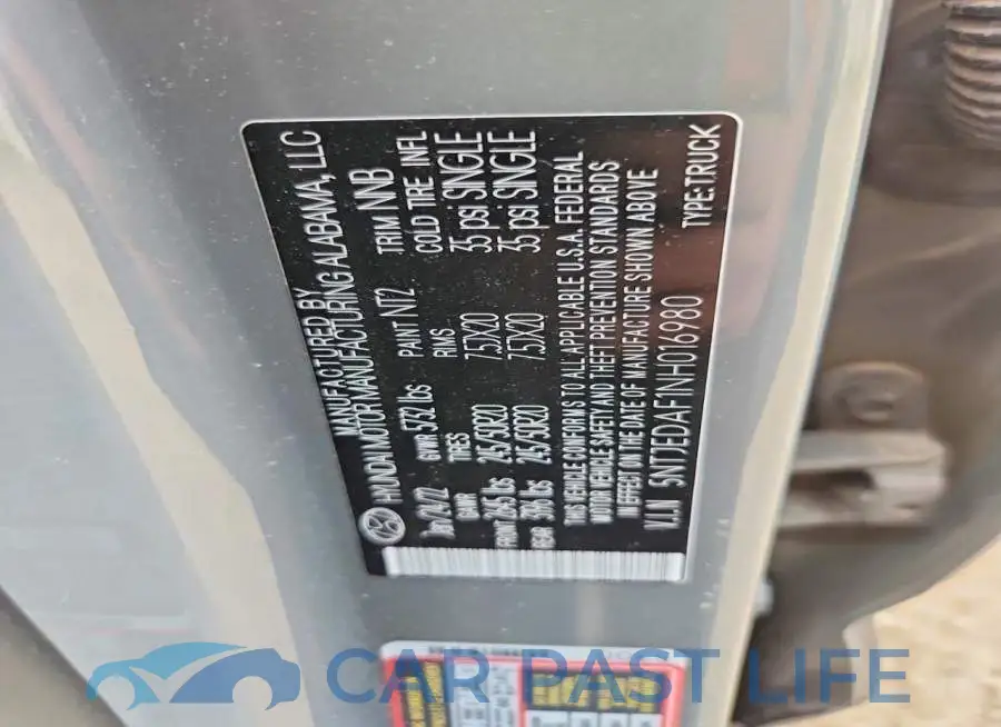 5NTJEDAF1NH016980# 12