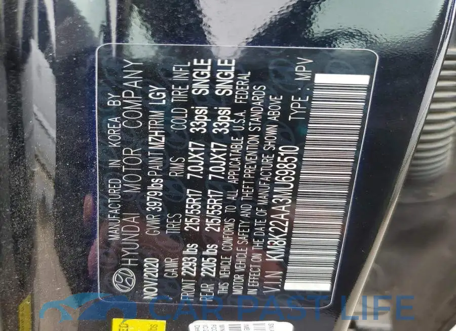 KM8K22AA3MU698510# 13