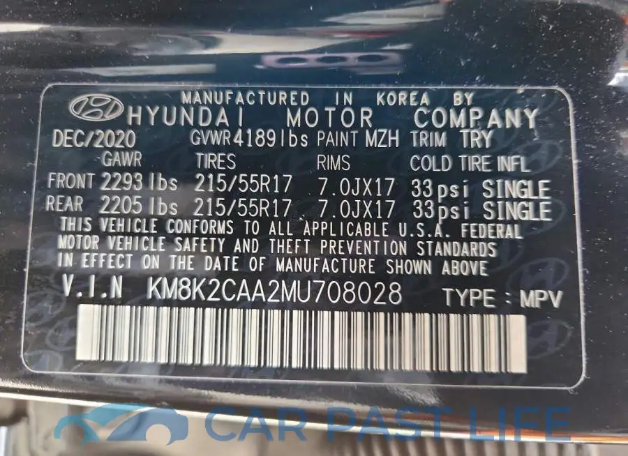KM8K2CAA2MU708028# 13
