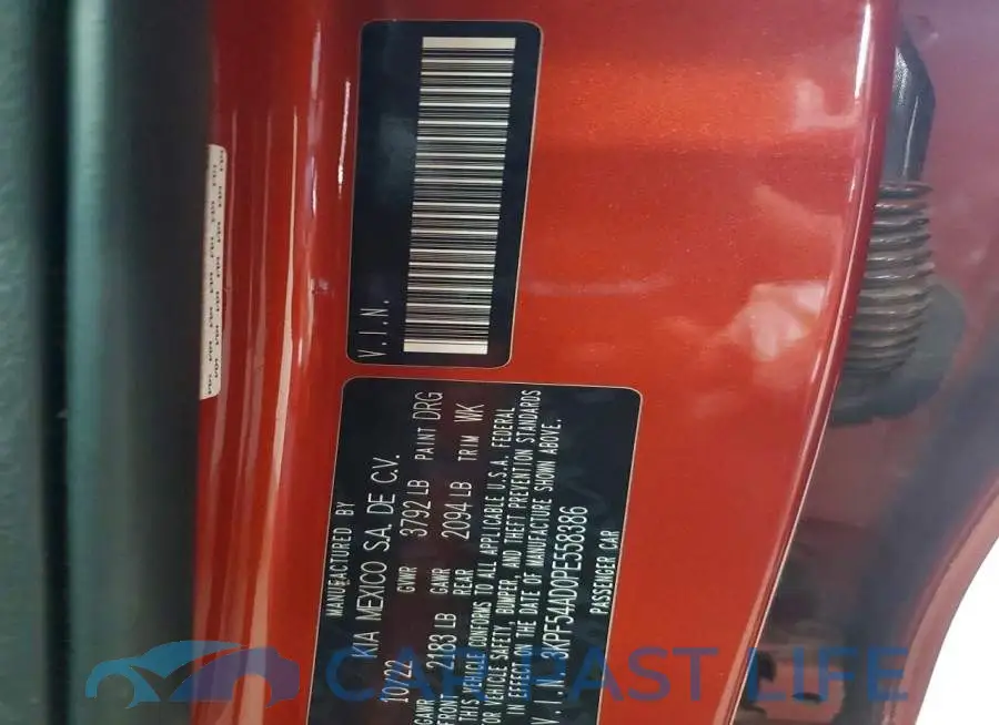 3KPF54AD0PE558386# 12