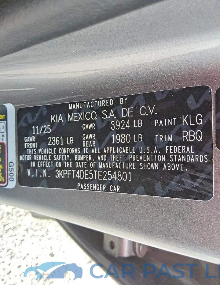 3KPFT4DE5TE254801# 12