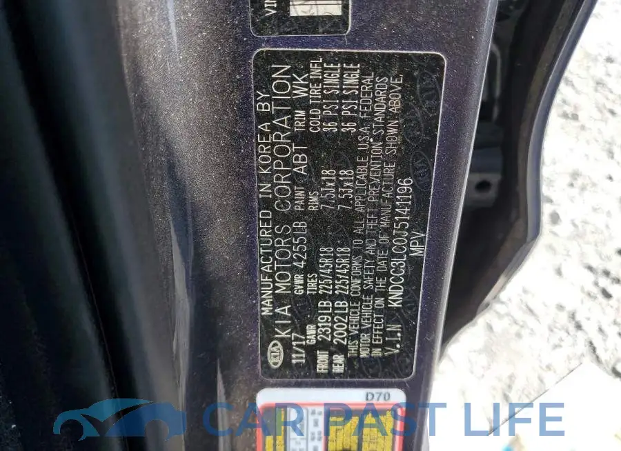 KNDCC3LC0J5141196# 13