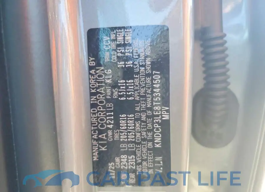 KNDCP3LE8T5344507# 12