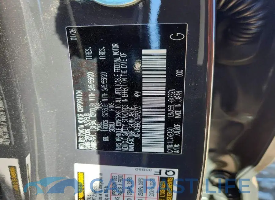 JTEVA5BR2T5092727# 13