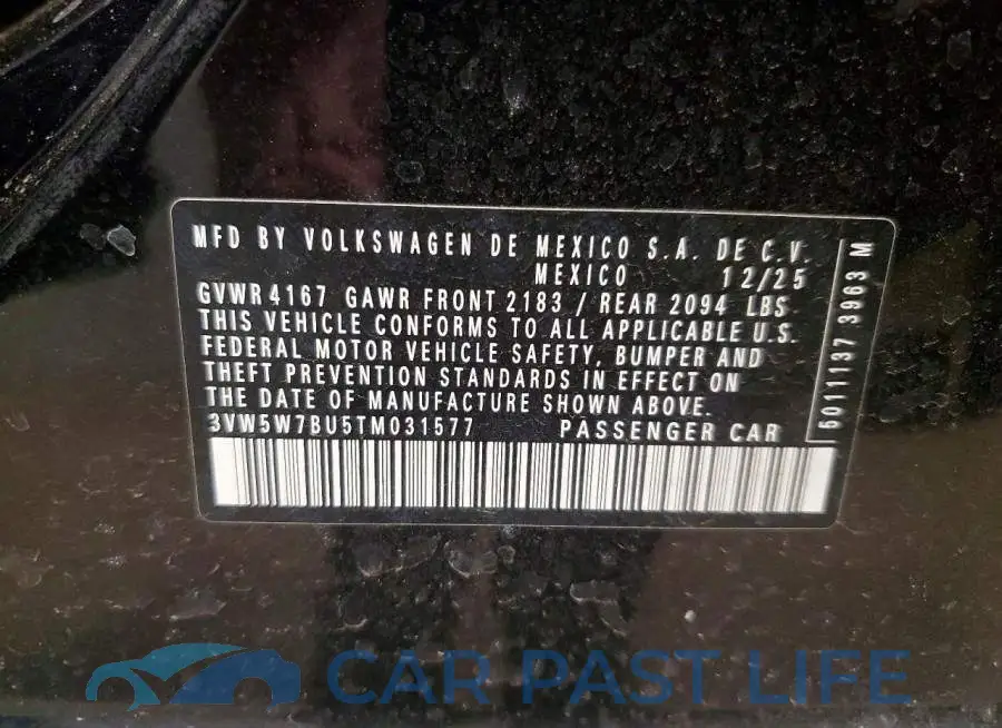 3VW5W7BU5TM031577# 13
