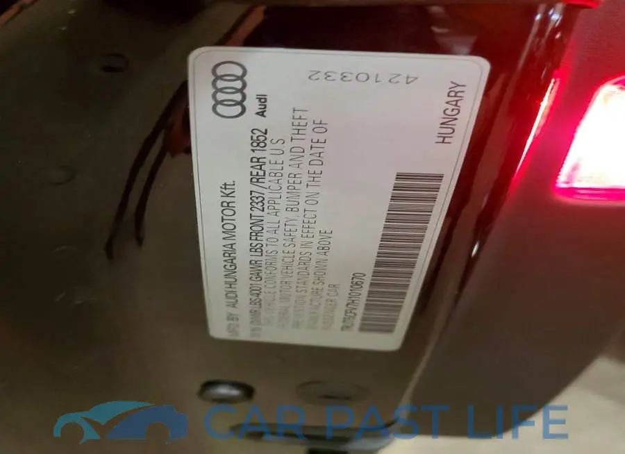 TRUT5CFV7H1010670# 12