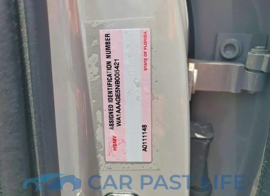 WA1AAAGE5NB005421# 13