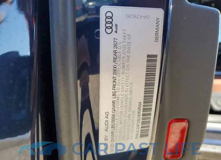 WAUL2AF26LN059564# 12