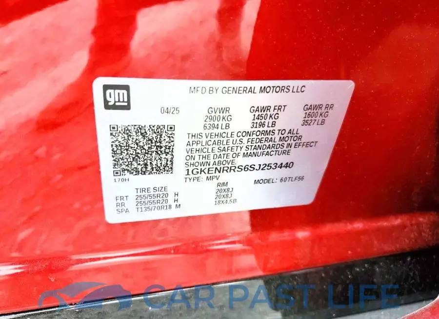 1GKENRRS6SJ253440# 13