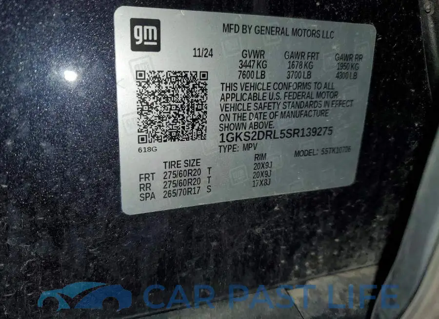 1GKS2DRL5SR139275# 14