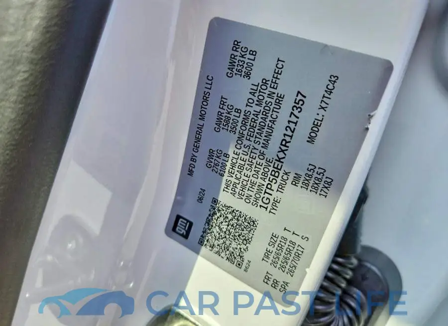 1GTP5BEKXR1217357# 12