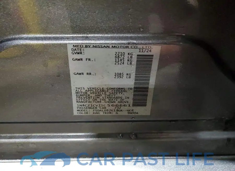 1N4CZ1CV1SC566661# 12