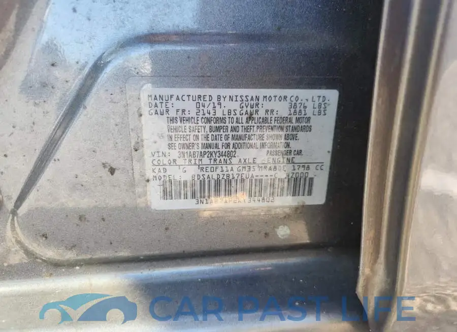 3N1AB7AP2KY344802# 12