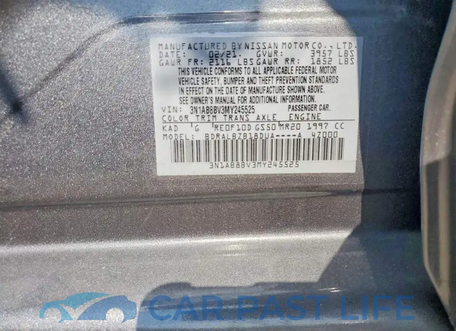 3N1AB8BV3MY245525# 12