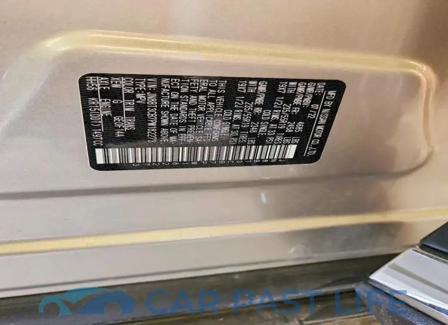 JN8BT3CB7PW182273# 14