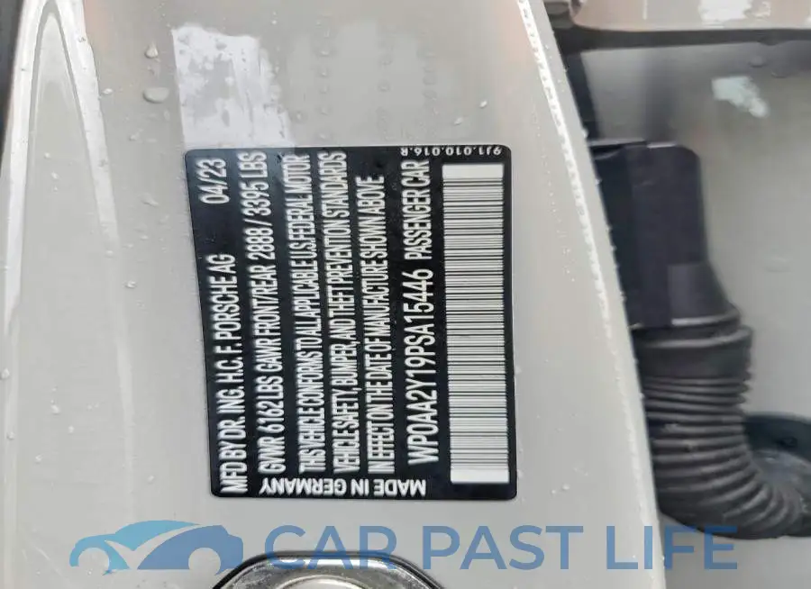 WP0AA2Y19PSA15446# 12