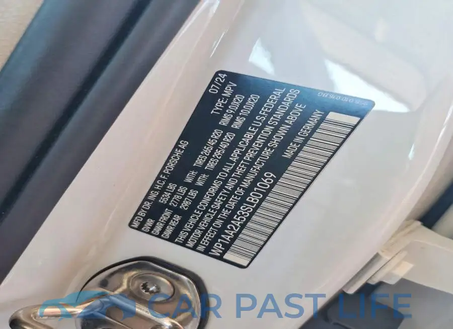 WP1AA2A53SLB01069# 14