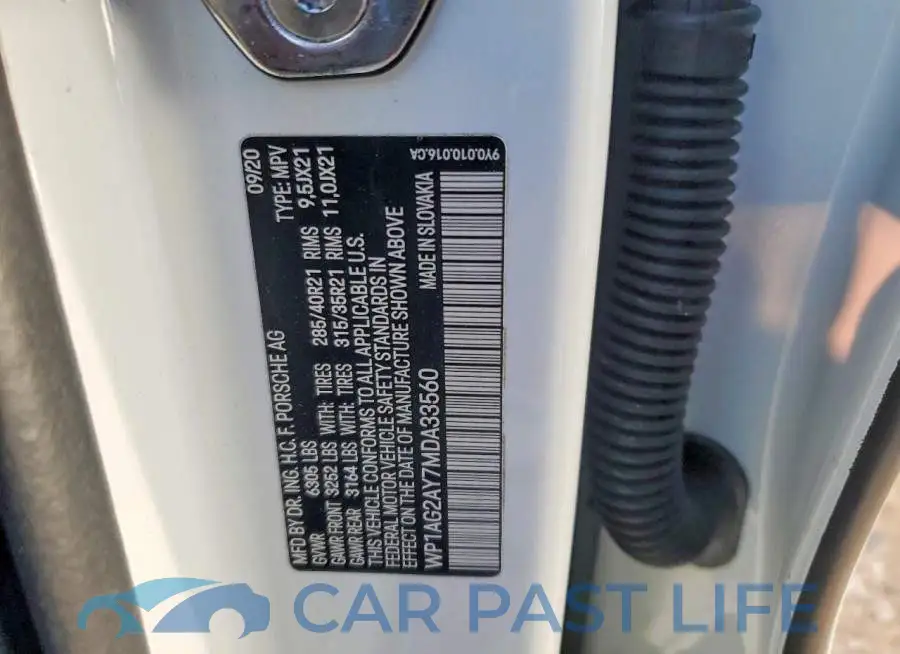 WP1AG2AY7MDA33560# 12