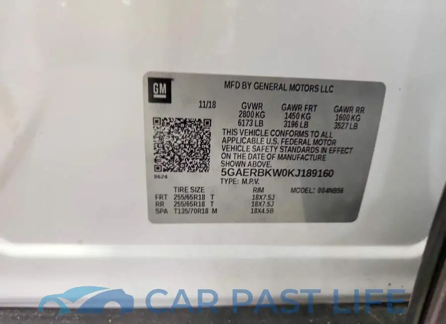 5GAERBKW0KJ189160# 13