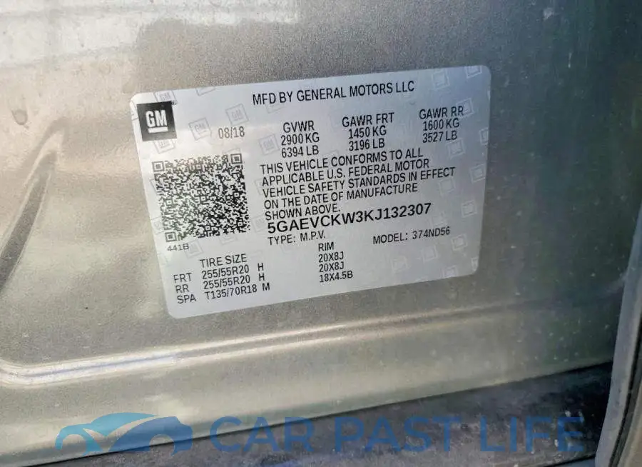 5GAEVCKW3KJ132307# 14