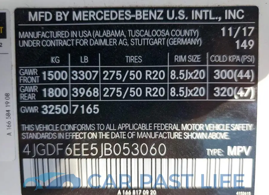 4JGDF6EE5JB053060# 13