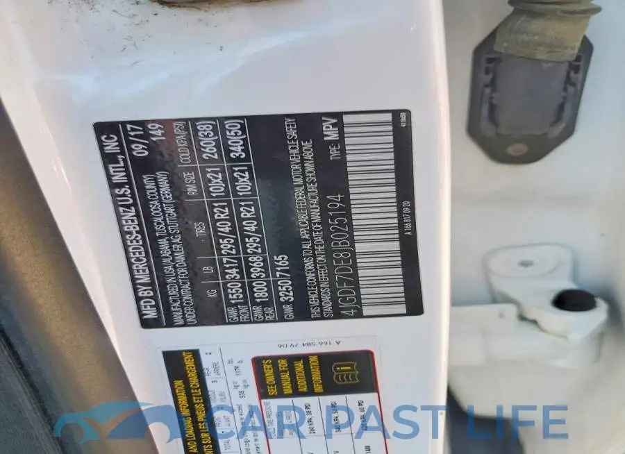 4JGDF7DE8JB025194# 12