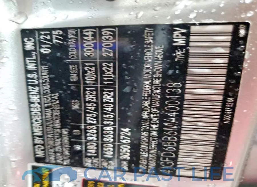 4JGFD6BB6MA400138# 13