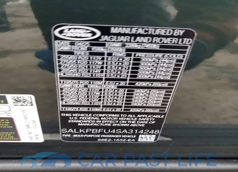 SALKPBFU4SA314248# 13