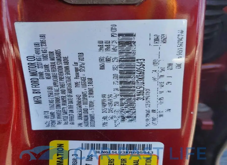 3LN6L5LU3KR605643# 12