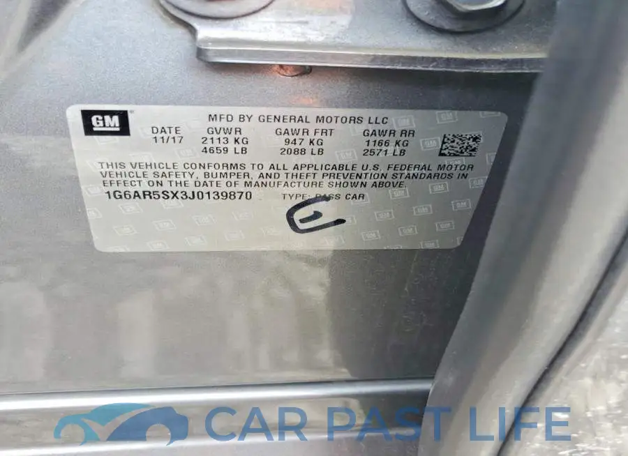 1G6AR5SX3J0139870# 12