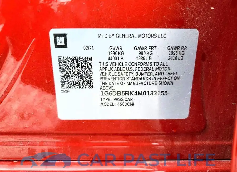 1G6DB5RK4M0133155# 12