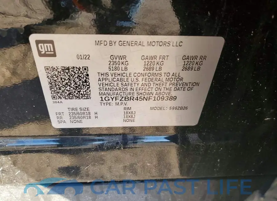 1GYFZBR45NF109389# 13