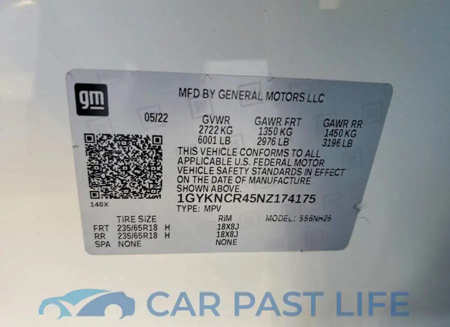 1GYKNCR45NZ174175# 13