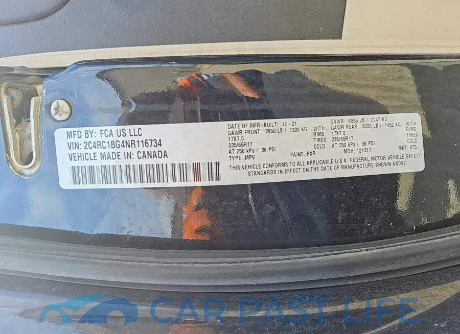 2C4RC1BG4NR116734# 13