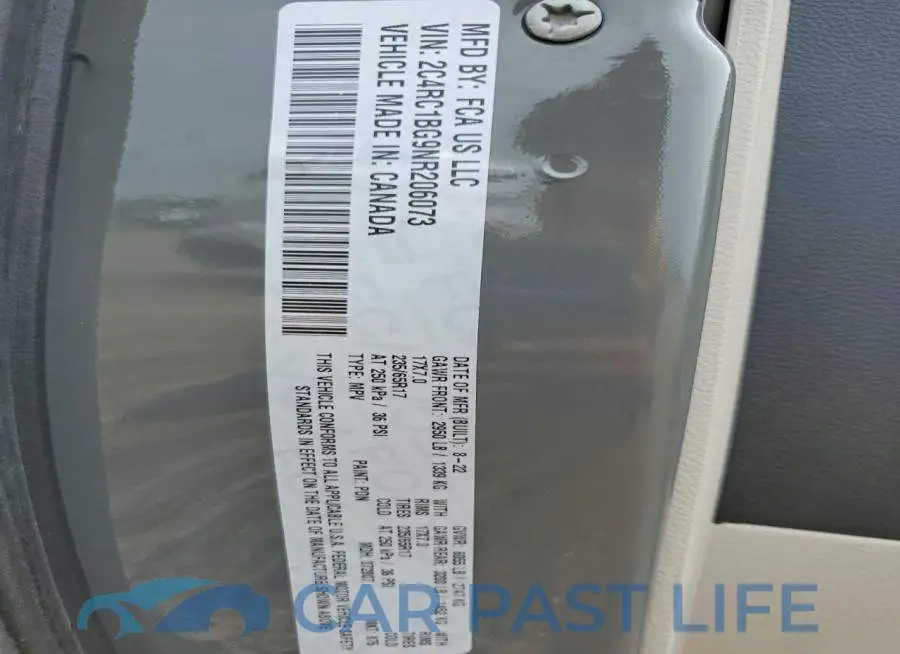 2C4RC1BG9NR206073# 13