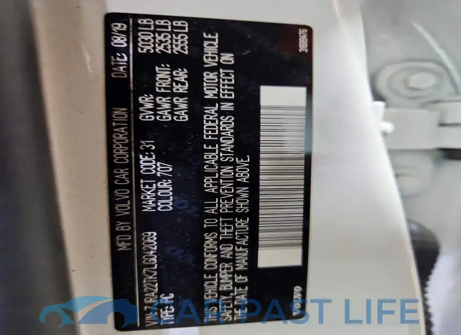 7JRA22TK7LG042069# 12