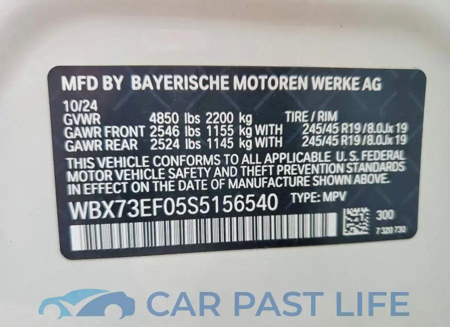 WBX73EF05S5156540# 13