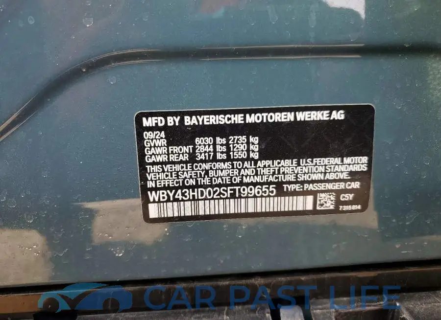 WBY43HD02SFT99655# 14