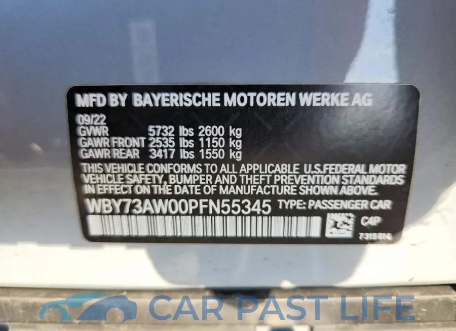 WBY73AW00PFN55345# 13