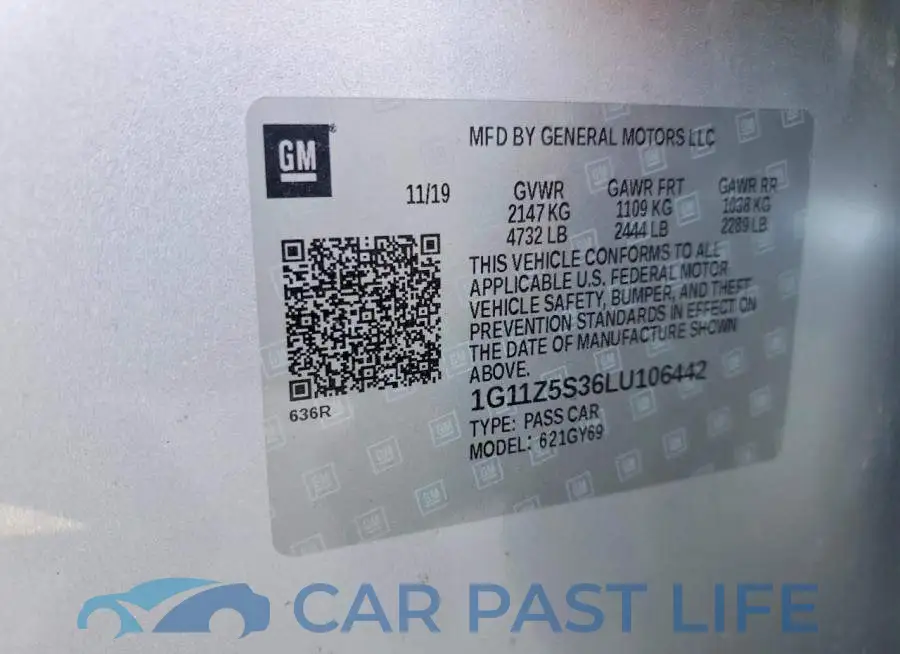 1G11Z5S36LU106442# 12